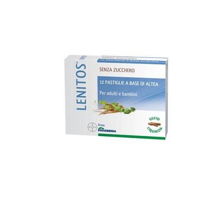 Bayer Lenitos Pastiglie lenitive e idratanti per gola irritata 12 pastiglie Bayer Lenitos Pastiglie lenitive e idratanti per gola irritata 12 pastiglie