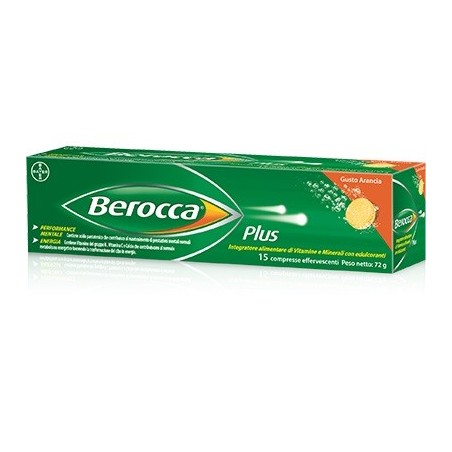 Bayer Berocca Plus integratore per stanchezza fisica e mentale 15 compresse effervescenti Bayer Berocca Plus integratore per stanchezza fisica e mentale 15 compresse effervescenti