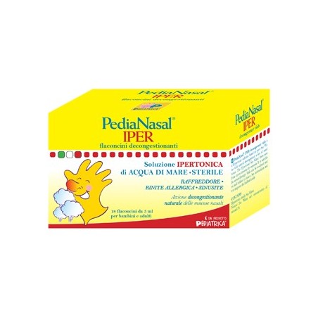 Pediatrica PediaNasal IPER Soluzione ipertonica 18 flaconcini Pediatrica PediaNasal IPER Soluzione ipertonica 18 flaconcini