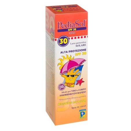 Pediatrica PediaSol 30 Spray Latte solare per bambini SPF 30 150 ml Pediatrica PediaSol 30 Spray Latte solare per bambini SPF 30 150 ml