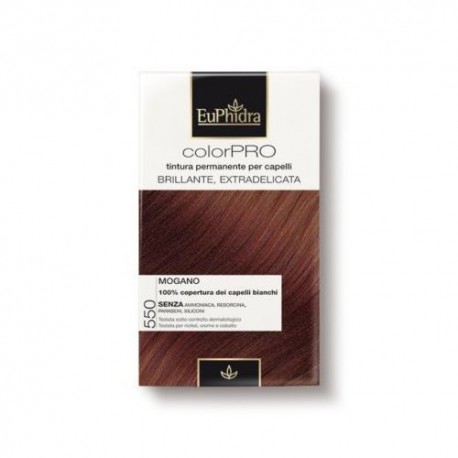 Euphidra ColorPRO Tinta per capelli permanente senza ammoniaca 550-Mogano 50 ml