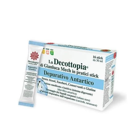 Gianluca Mech Decopocket Depurativo Antartico integratore detox 16 stick da 30 ml Gianluca Mech Decopocket Depurativo Antartico integratore detox 16 stick da 30 ml