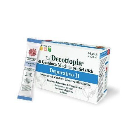 Gianluca Mech Decopocket Depurativo II integratore detossinante 16 stick da 30 ml Gianluca Mech Decopocket Depurativo II integratore detossinante 16 stick da 30 ml