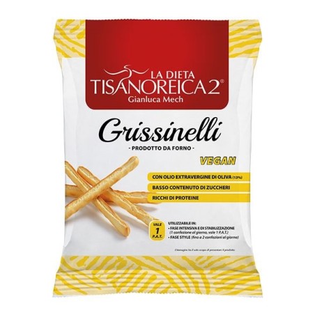 Gianluca Mech Tisanoreica 2 Grissinelli snack proteici 22 g Gianluca Mech Tisanoreica 2 Grissinelli snack proteici 22 g