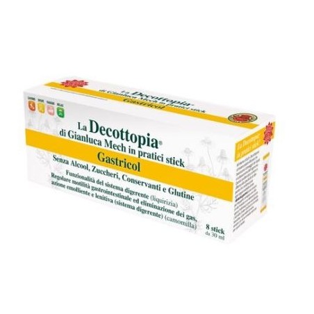 Gianluca Mech Decopocket Gasticol integratore emolliente lenitivo dello stomaco 8 stick da 30 ml Gianluca Mech Decopocket Gasticol integratore emolliente lenitivo dello stomaco 8 stick da 30 ml
