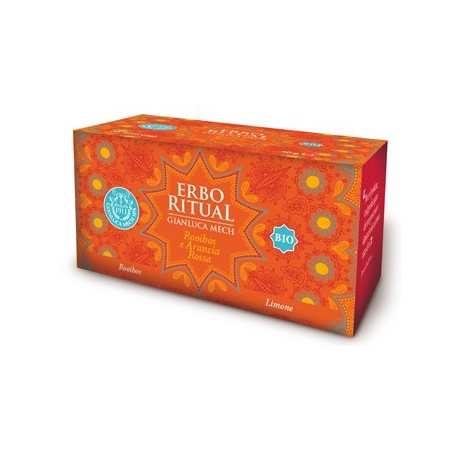 Gianluca Mech Erbo Ritual tisana dissetante bio rooibos e arancia rossa 20 filtri Gianluca Mech Erbo Ritual tisana dissetante bio rooibos e arancia rossa 20 filtri