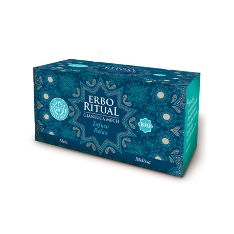 Gianluca Mech Erbo Ritual Relax tisana bio calmante dolce fruttata 20 filtri