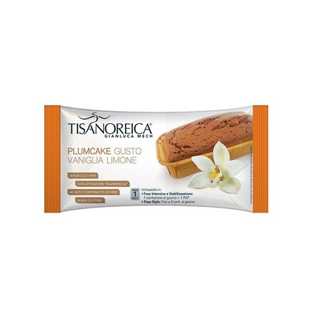 Tisanoreica Plum Cake dietetico vaniglia e limone senza glutine 50 g Tisanoreica Plum Cake dietetico vaniglia e limone senza glutine 50 g