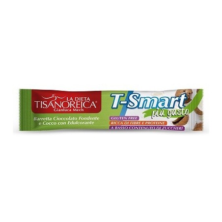 Tisanoreica Barretta dietetica cioccolato fondente e cocco 35 g Tisanoreica Barretta dietetica cioccolato fondente e cocco 35 g