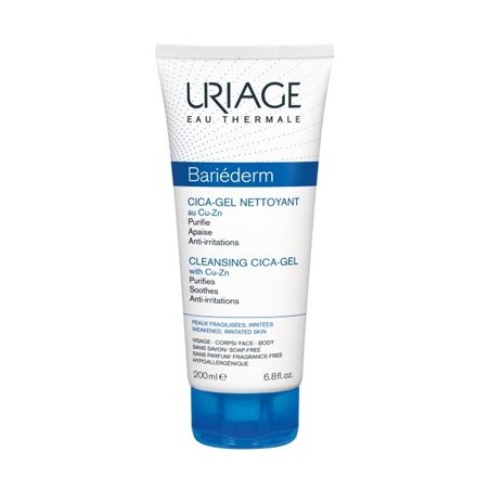 Uriage Bariederm Cica Gel detergente lenitivo anti irritazioni viso corpo 200 ml Uriage Bariederm Cica Gel detergente lenitivo anti irritazioni viso corpo 200 ml