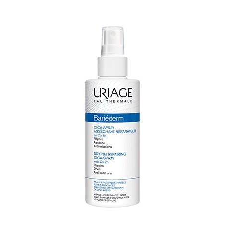 Uriage Bariéderm Cica Spray assorbente riparatore per irritazioni cutanee 100 ml Uriage Bariéderm Cica Spray assorbente riparatore per irritazioni cutanee 100 ml