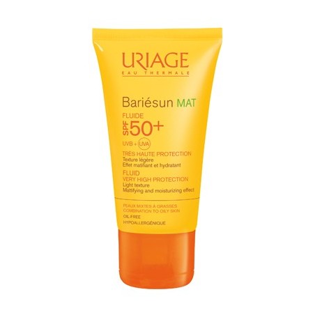Uriage Bariésun SPF50+ Mat Fluido protezione solare opacizzante 50 ml Uriage Bariésun SPF50+ Mat Fluido protezione solare opacizzante 50 ml