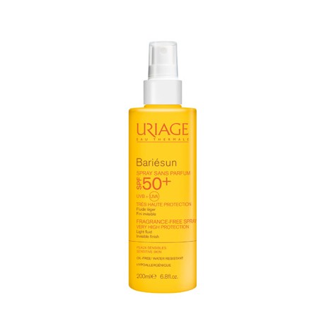 Uriage Bariésun SPF50+ Protezione solare senza profumo spray 200 ml