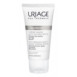 Uriage Dépiderm Crema mani nutriente anti macchie protettiva SPF15 50 ml