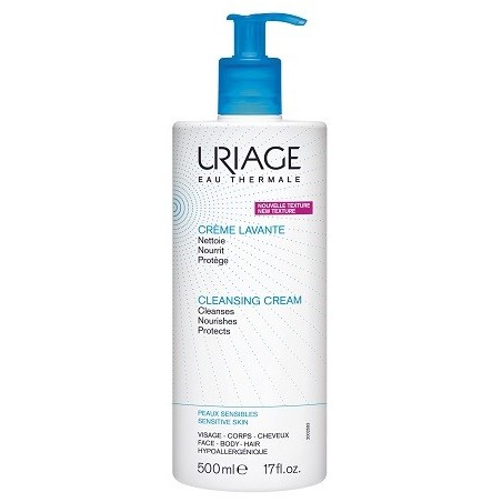 Uriage Eau Thermale Creme Lavante Crema detergente viso corpo capelli 500 ml Uriage Eau Thermale Creme Lavante Crema detergente viso corpo capelli 500 ml