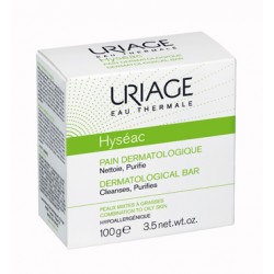 Uriage Hyséac Pane dermatologico purificante detergente viso pelle grassa 100 g