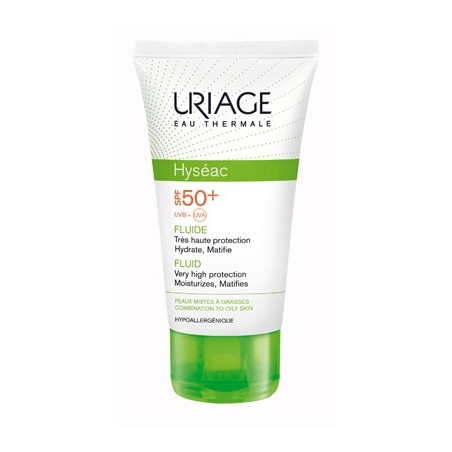 Uriage Hyséac SPF 50+ Fluido viso cute mista o grassa 50 ml Uriage Hyséac SPF 50+ Fluido viso cute mista o grassa 50 ml