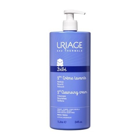 Uriage Bébé 1ère Crème Lavante detergente delicato per bambini 1 litro Uriage Bébé 1ère Crème Lavante detergente delicato per bambini 1 litro