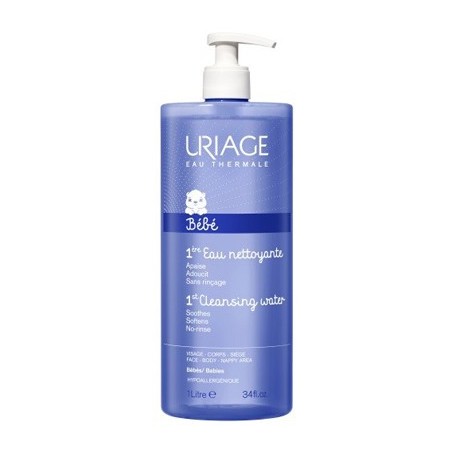 Uriage Bébé 1ère Eau nettoyant Concentrato di acqua termale detergente senza risciacquo 1 litro Uriage Bébé 1ère Eau nettoyant Concentrato di acqua termale detergente senza risciacquo 1 litro