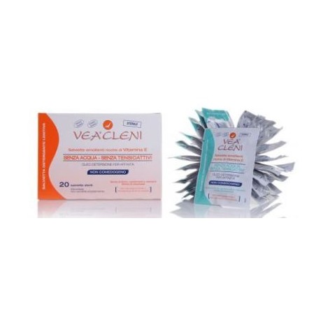 Vea Cleni Salviettine detergenti emollienti ricche di vitamina E 20 salviettine Vea Cleni Salviettine detergenti emollienti ricche di vitamina E 20 salviettine