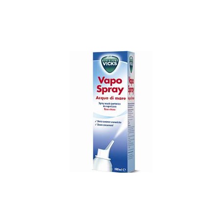 Vicks Vapospray Acqua di Mare - Spray ipertonico per lavaggi nasali 100 ml