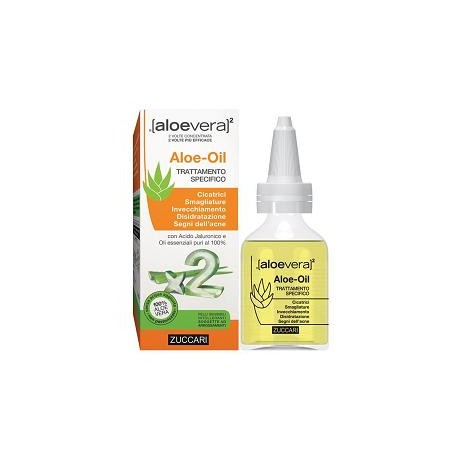 Zuccari Aloevera2 Aloe oil per cicatrici smagliature acne 50 ml