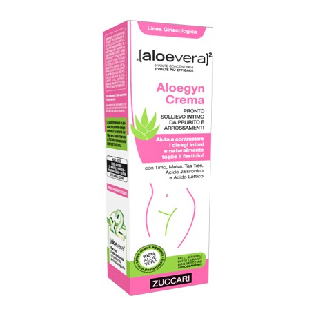 Zuccari Aloevera2 Aloegyn Crema per bruciori e irritazioni intime femminili 50 ml