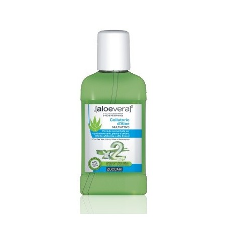 Zuccari Aloevera2 Collutorio d'aloe multiattivo contro placca carie alito cattivo 250 ml Zuccari Aloevera2 Collutorio d'aloe multiattivo contro placca carie alito cattivo 250 ml