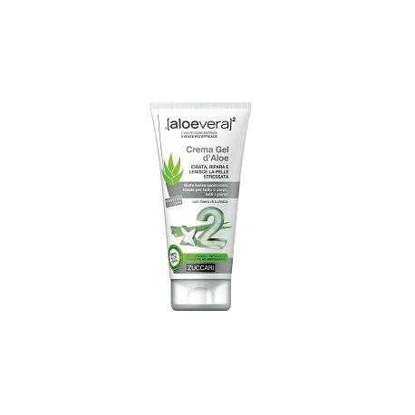 Zuccari Aloevera2 Crema gel d'aloe protettiva lenitiva pelle arrossata viso corpo 150 ml