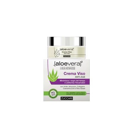 Zuccari Aloevera2 Crema viso antirughe contro stanchezza e invecchiamento 50 ml