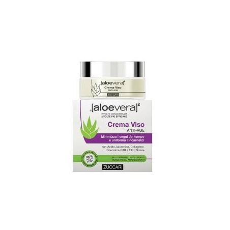 Zuccari Aloevera2 Crema viso antirughe contro stanchezza e invecchiamento 50 ml Zuccari Aloevera2 Crema viso antirughe contro stanchezza e invecchiamento 50 ml