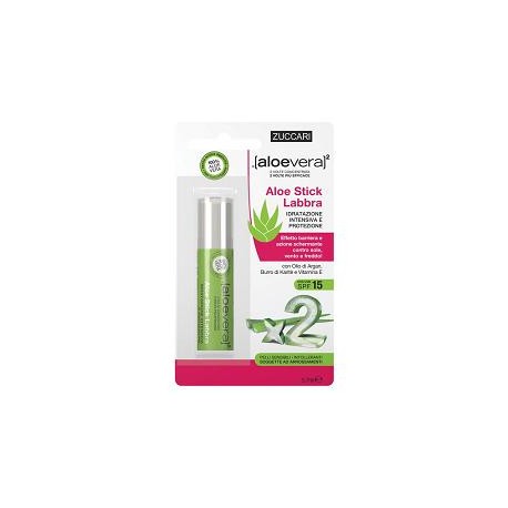 Zuccari Aloevera2 Stick labbra protettivo freddo vento sole 5,7 ml