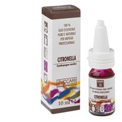 Zuccari Citronella olio essenziale naturale antisettico e insetticida 10 ml