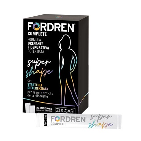 Zuccari Fordren Complete Super Shape integratore drenante rimodellante 25 stick 10 ml