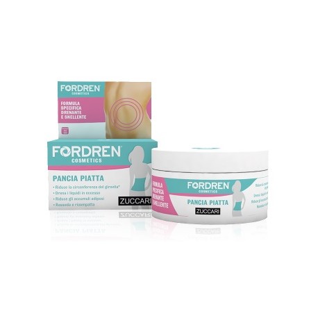 Zuccari Fordren Cosmetics pancia piatta - Crema drenante e modellante per la pancia 180 ml