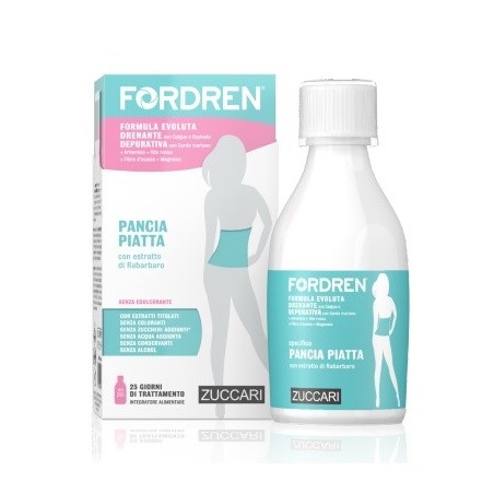 Zuccari Fordren Pancia Piatta integratore drenante depurativo 250 ml Zuccari Fordren Pancia Piatta integratore drenante depurativo 250 ml