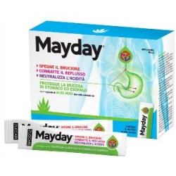 Zuccari Mayday integratore contro acidi e reflusso alla menta 18 stick da 10 ml