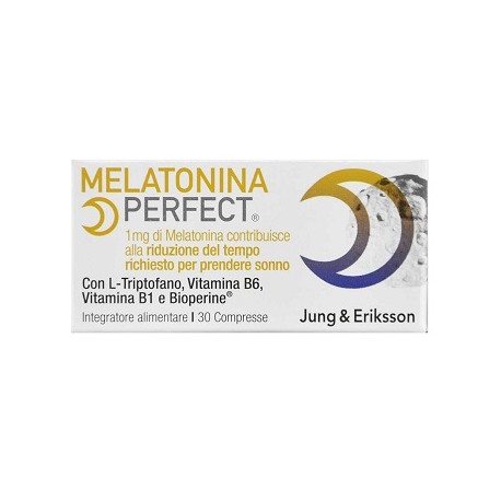 Jung & Eriksson Melatonina Perfect integratore per sonno e rilassamento 30 compresse