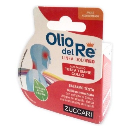 Zuccari Olio del Re Linea Dolored Massaggio testa tempie collo Balsamo testa sollievo immediato 25 ml Zuccari Olio del Re Linea Dolored Massaggio testa tempie collo Balsamo testa sollievo immediato 25 ml