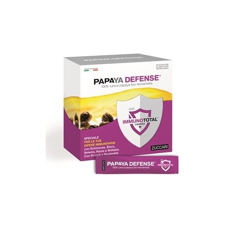 Zuccari Papaya Defense integratore per difese immunitarie 30 bustine Zuccari Papaya Defense integratore per difese immunitarie 30 bustine
