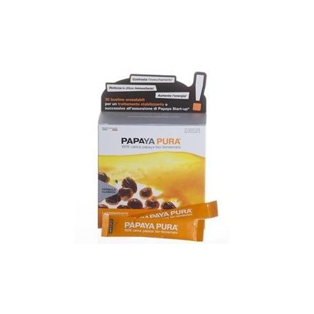 Zuccari Papaya Pura integratore antiossidante immunostimolante 30 bustine da 3 g Zuccari Papaya Pura integratore antiossidante immunostimolante 30 bustine da 3 g