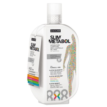 Zuccari Slim Metabol - Integratore alimentare per il controllo del peso 888 ml Zuccari Slim Metabol - Integratore alimentare per il controllo del peso 888 ml