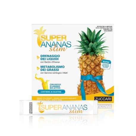 Zuccari Super Ananas Slim - Integratore drenante e dimagrante 25 bustine