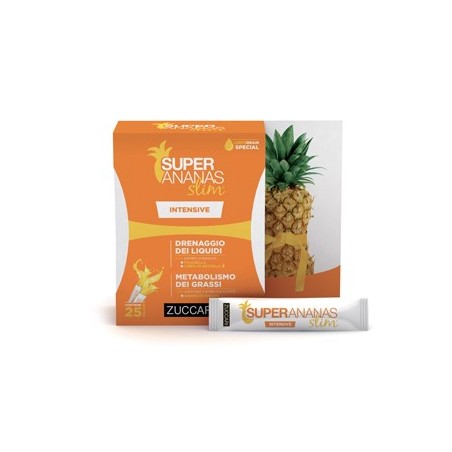 Zuccari Super Ananas Slim Intensive - Integratore liquido drenante e dimagrante 250 ml Zuccari Super Ananas Slim Intensive - Integratore liquido drenante e dimagrante 250 ml