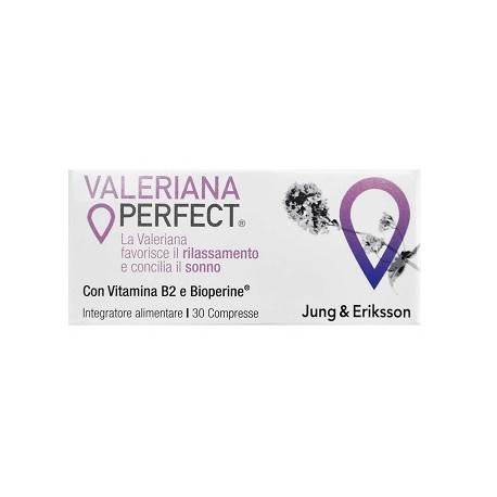 Jung&Eriksson Valeriana Perfect - Integratore per il rilassamento e il sonno 30 compresse