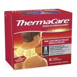 FASCE AUTORISCALDANTI A CALORE TERAPEUTICO THERMACARE COLLO/SPALLA/POLSO 6 PEZZI