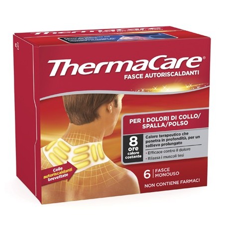 FASCE AUTORISCALDANTI A CALORE TERAPEUTICO THERMACARE COLLO/SPALLA/POLSO 6 PEZZI FASCE AUTORISCALDANTI A CALORE TERAPEUTICO THERMACARE COLLO/SPALLA/POLSO 6 PEZZI