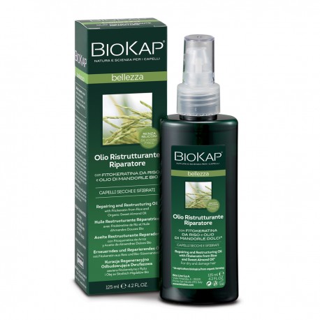 Bios Line Biokap Olio ristrutturante riparatore per capelli secchi e sfibrati 125 ml