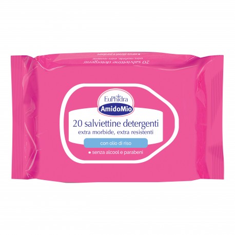 Euphidra AmidoMio Salviette detergenti per bambini extra-morbide 20 pezzi