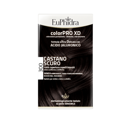 Euphidra ColorPRO XD Tinta permanente per capelli 300-Castano Scuro Euphidra ColorPRO XD Tinta permanente per capelli 300-Castano Scuro